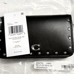 COACH Essential Slim Card case with rivets